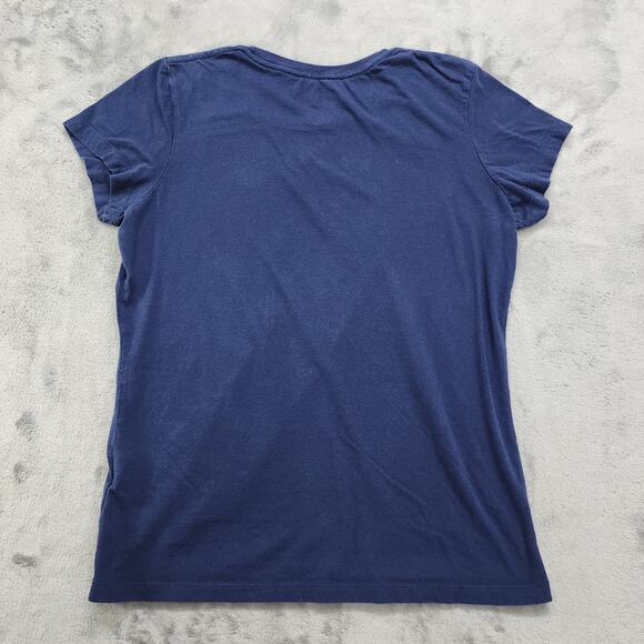 NFL Team Apparel Top Womens L Blue Seattle Seahawks Scoop Neck Tee Football - Picture 3 of 8